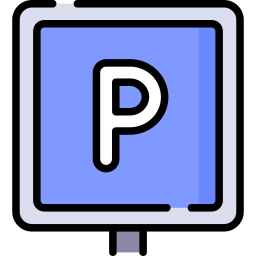 Parking sign icon