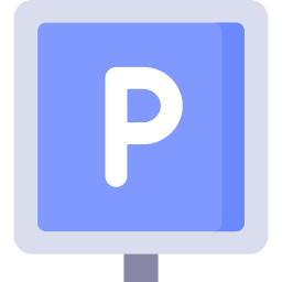 Parking sign icon