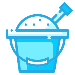 Sand bucket icon