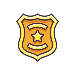 distintivo de polícia Ícone