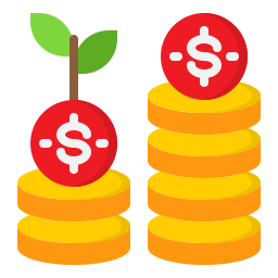 croissance monétaire Icône
