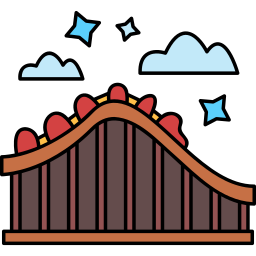 Roller coaster icon