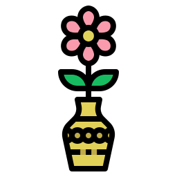 Flower pot icon