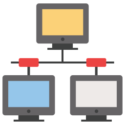 la mise en réseau Icône