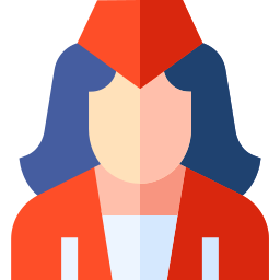 Flight attendant icon