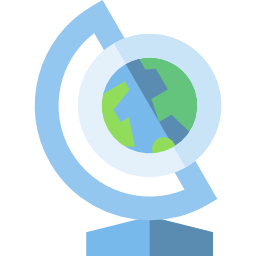 Earth globe icon