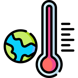 réchauffement climatique Icône