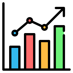 diagramme à bandes Icône