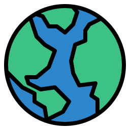 World map icon