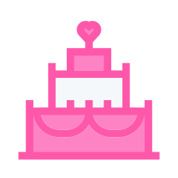 Wedding cake icon