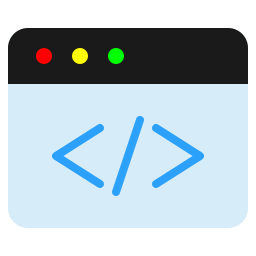 Web programming icon