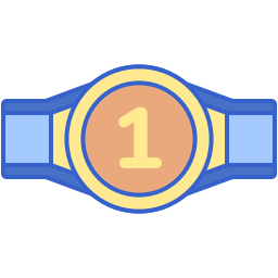 Champion belt icon