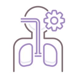 Respiratory system icon