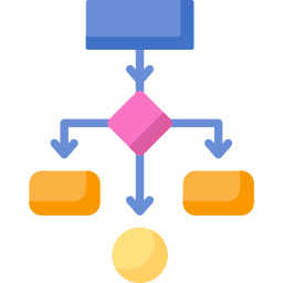 diagrama de fluxo Ícone