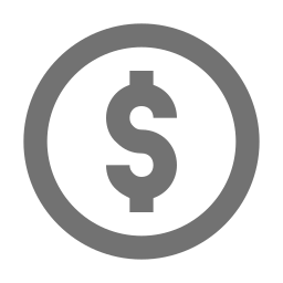 Dollar coin icon