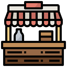 Food stall icon