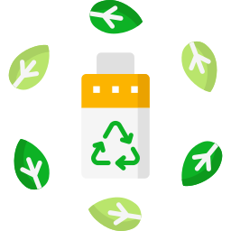 Eco battery icon