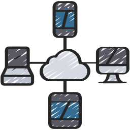 Cloud computing icon