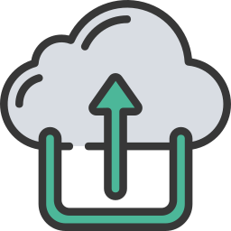 téléchargement dans le cloud Icône