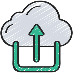 Cloud upload icon