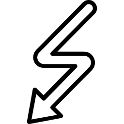 Curved arrow icon