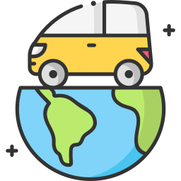 Eco car icon