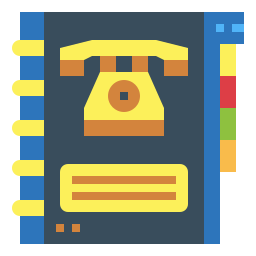 Phone book icon