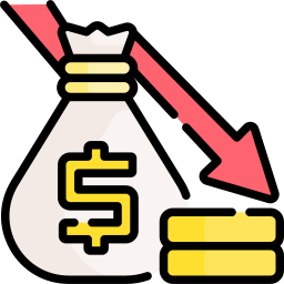 Money loss icon