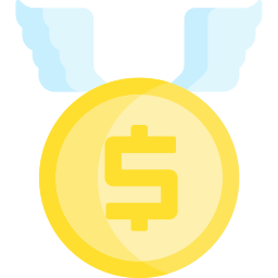 Flying money icon