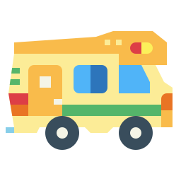 Camper van icon