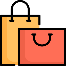 Shopping bags icon