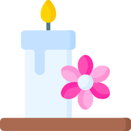 Candle therapy icon