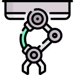 braccio robotico icona