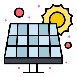 Power solar icon