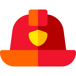 Firefighter helmet icon