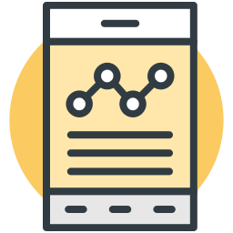 mobile analytics icon