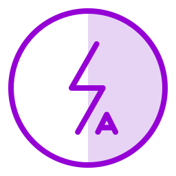 Automatic flash icon