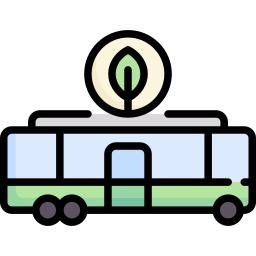 Electric bus icon