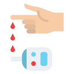 prova del diabete icona