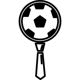 Football ball and tie icon