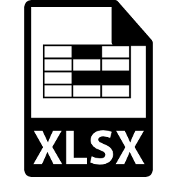 formato de arquivo xlsx Ícone