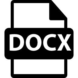 Символ формата файла docx иконка