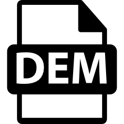 DEM file format extension icon