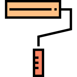 rouleau de peinture Icône