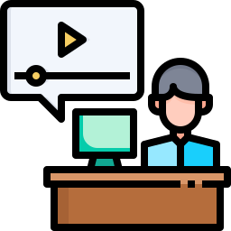 Online conference icon