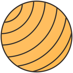 Yoga ball icon