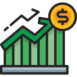 Money growth icon