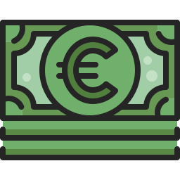 Euro bill icon