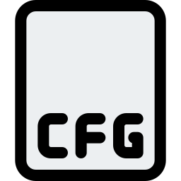 formato de arquivo cfg Ícone