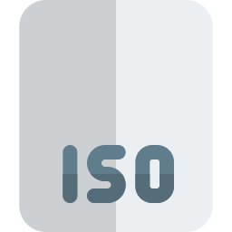 Iso file format icon